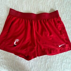 Nike University of Cincinnati Red Athletic Shorts